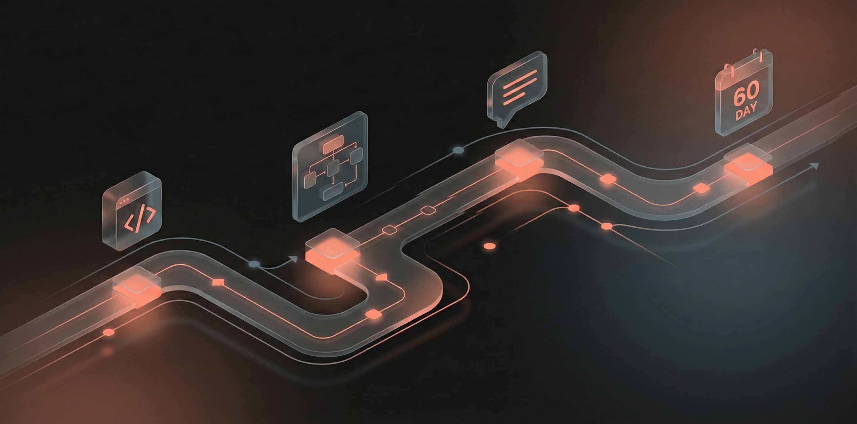 A focused developer planning a 60-day interview prep roadmap with coding drills, mock interviews, and system design blocks.